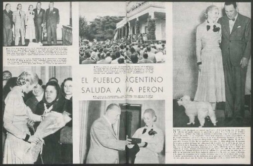 El pueblo argentino saluda a Eva Perón