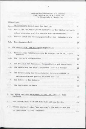 Gliederung