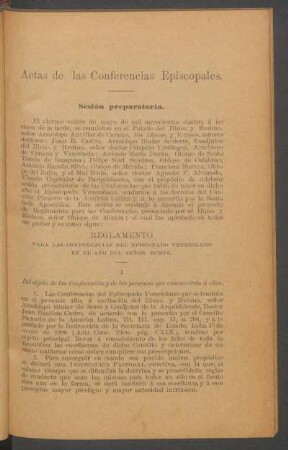 Actas de las Conferencias Episcopales.