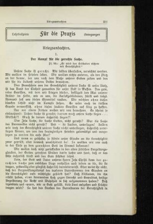 Kriegsandachten
