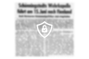 Schönningstedts Wehrkapelle fährt am 15. [Name maskiert] Finnland