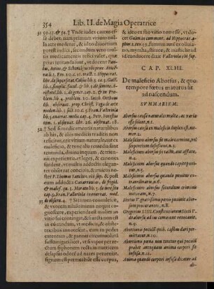 Cap. XLIII. De maleficio Aborsus, & quo ...