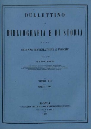 Tomo VII. Marzo 1874.