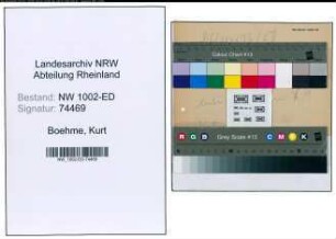 Entnazifizierung Kurt Boehme, geb. 10.07.1908 ()