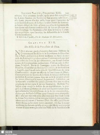 Chapitre XIX. Des Lilles de la Providence de Dieu