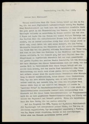 [Brief von Julius Bahle an Otto Selz vom 28. Juni 1938]