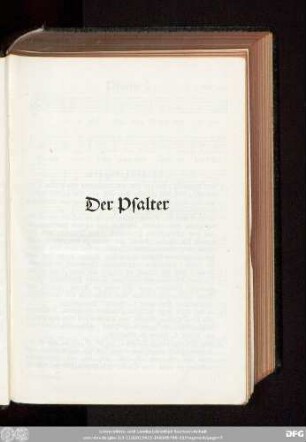 Der Psalter.