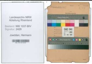Entnazifizierung Hermann Joedden , geb. 10.08.1899 (Buchhalter)