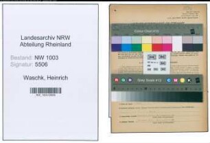Entnazifizierung Heinrich Waschk , geb. 20.07.1902 (Landwirt)