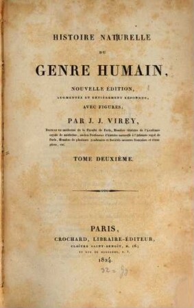 Histoire naturelle du genre humain, 2