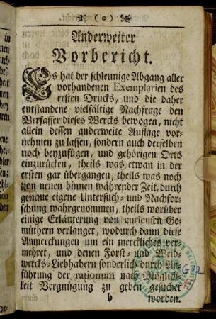 Anderweiter Vorbericht