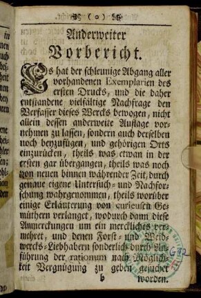 Anderweiter Vorbericht