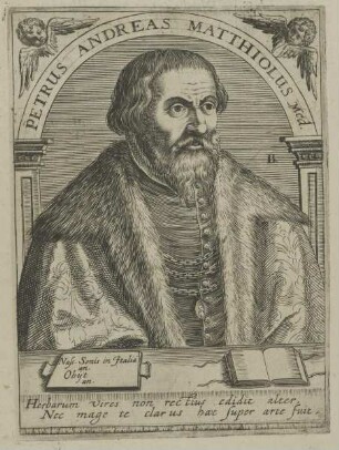 Bildnis des Petrus Andreas Matthiolus