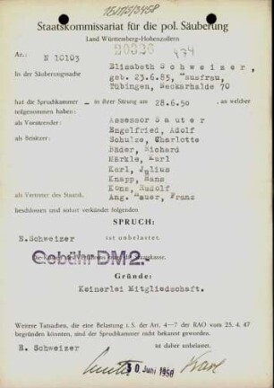 Schweizer, Elisabeth