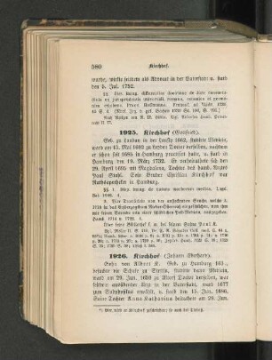 1925. Kirchhof (Gottfried).