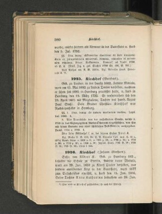 1925. Kirchhof (Gottfried).