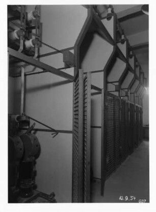 Industrie-Kraftwerk. Zellen Elektrotechnische Abteilung : Lauta (Niederlausitz). Industrie-Kraftwerk. Zellen Elektrotechnische Abteilung