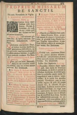 Proprium Missarum De Sanctis