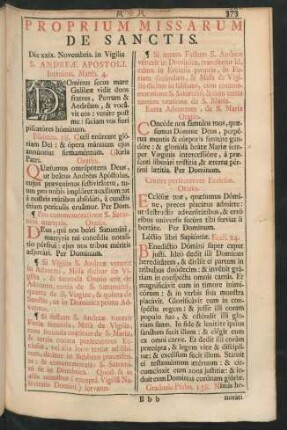 Proprium Missarum De Sanctis