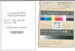 Entnazifizierung Heinrich Stockermann , geb. 20.03.1896 (Krankenkassenangestellter)