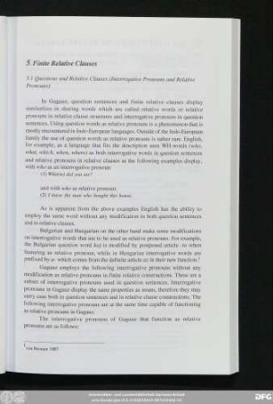 5. Finite Relative Clauses