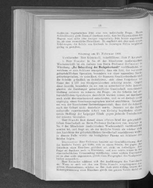 Sitzung am 13. Februar 1900.