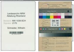 Entnazifizierung Wilhelm Schneider , geb. 07.02.1898 (Diplomhandelslehrer)