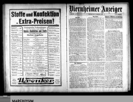 Viernheimer Anzeiger : Viernheimer Zeitung : Viernheimer Tageblatt : Viernheimer Nachrichten : Viernheimer Bürger-Ztg. : Viernh. Volksblatt, Zweites Blatt