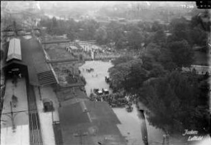 Dessau, Besuch des Reichspräsidenten von Hindenburg, Ankunft