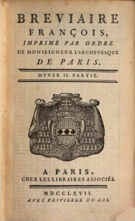 Breviaire François, [4],2. Hyver II. Partie