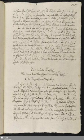 9. Capitel. Von einigen hohen Gerechtsamen des Hauses Sachsen.