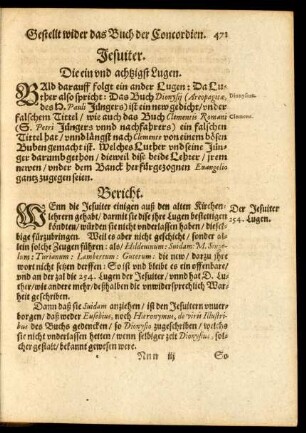 Jesuiter. Die ein und achtzigst Lugen. - Jesuiter. Die neuntzigst Lugen.