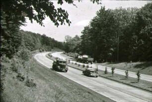 Bundesautobahn Stuttgart-Heilbronn bei km 541,875 in Richtung Weinsberg