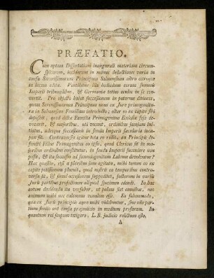 1-2, Praefatio; Conspectus Dissertationis