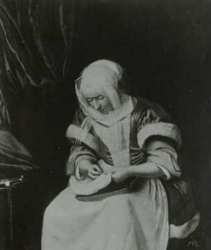 Die Näherin : Die Näherin, Gemälde, 1681