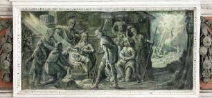Szenen aus dem Leben Jesu — Geburt Christi mit Anbetung der Hirten