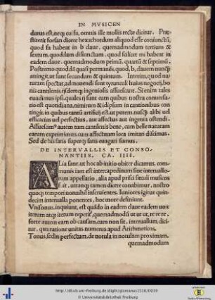 Caput IIII. De intervallis et consolnantiis.
