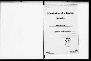 Finanzierung der sachlichen Amtsunkosten in der inneren Verwaltung