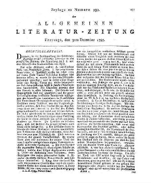 Gaub, H. D.: Anfangsgründe der Medicinischen Krankheitslehre. Aufs neue aus d. Latein. übers. v. C. G. Gruner. Berlin: Hesse 1784