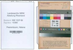 Entnazifizierung Helene Peerenboom , geb. 06.11.1892 (Aerztin)