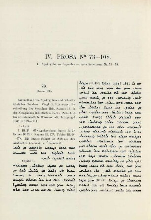 IV. Prosa Nr. 73-108