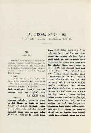 IV. Prosa Nr. 73-108