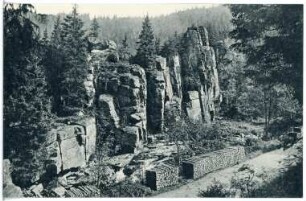 Schwarzwassertal. Teufelsmauer