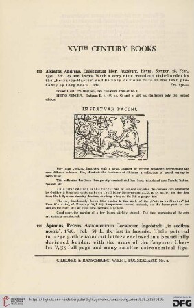 XVIth Century Books (No. 110 - 143)
