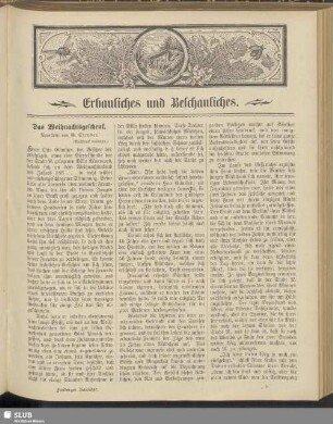 Erbauliches und Beschauliches