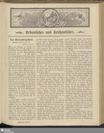 Erbauliches und Beschauliches