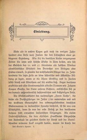 Auf Goethes Spuren in Italien, 1. [Ober-Italien]