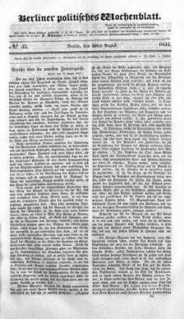 No 35, 30. August 1834