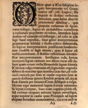 Orationem, qua ... professionem iuris ordinar. ... auspicabitur, ... indicit, simulque, an deceat iureconsultum rationes legum ignorare, examinat Ferd. Aug. Hommel