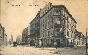 Postkartenalbum. "Karlsruhe-Kaiserstrasse". Kaiserstraße